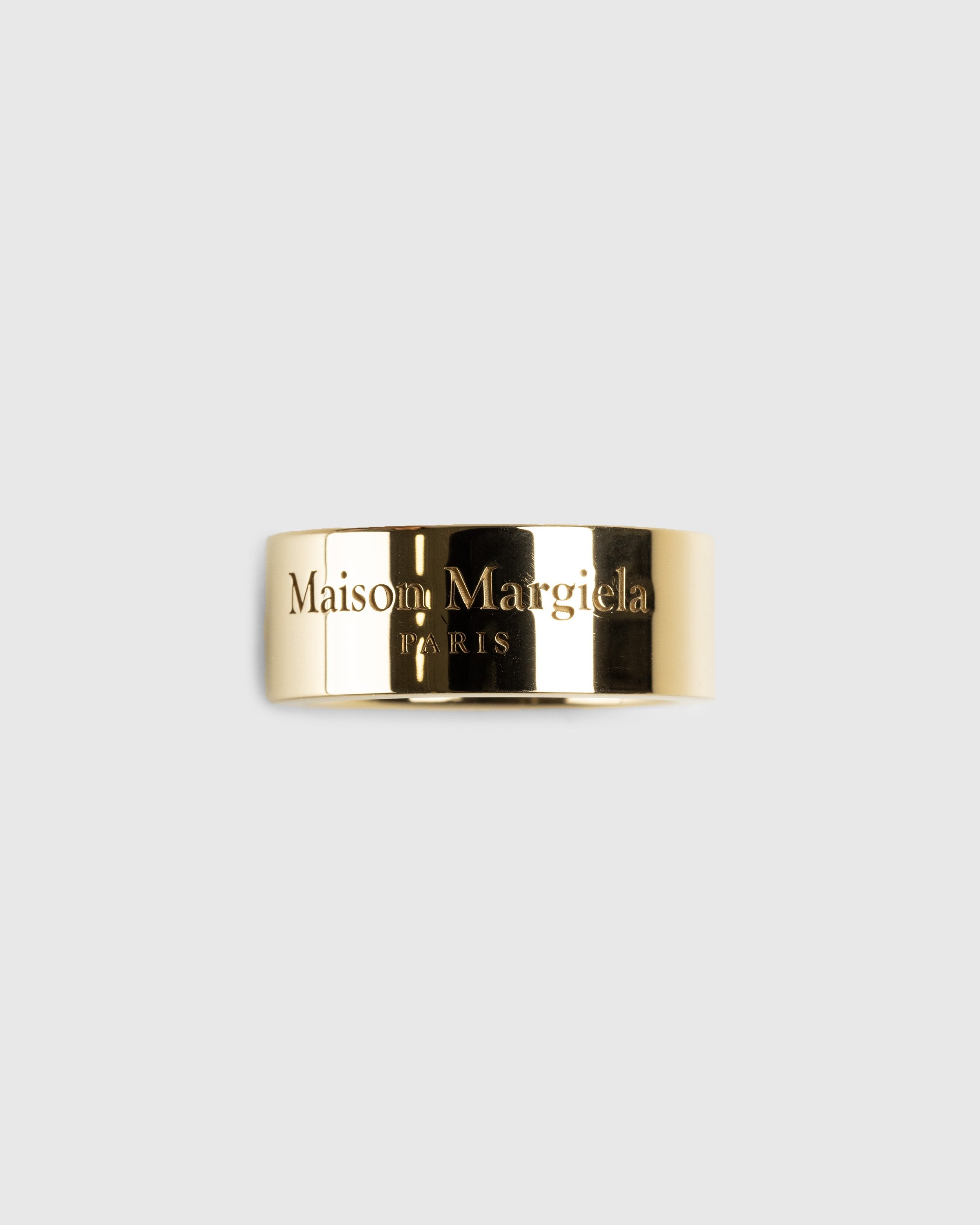 Maison Margiela – Logo-Engraved Ring Gold | Highsnobiety Shop